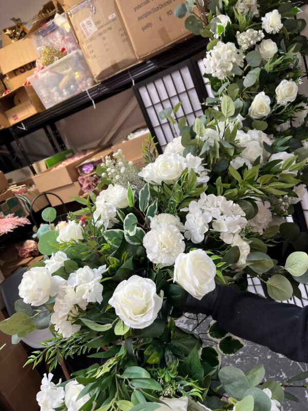 Eucalyptus and Rose XL Flower Garland - Image 4