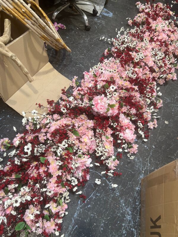 Spring Pink Cherry Blossom Garland - Image 8