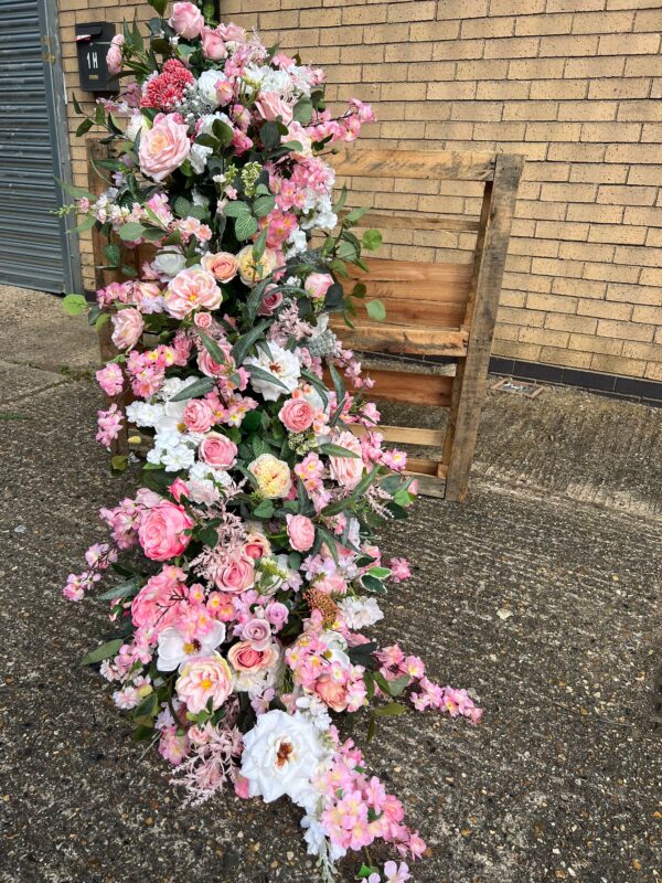 Summer Pink, Peach and Blush Flower Garland - Image 5