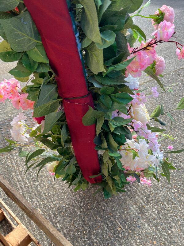 Summer Pink, Peach and Blush Flower Garland - Image 3