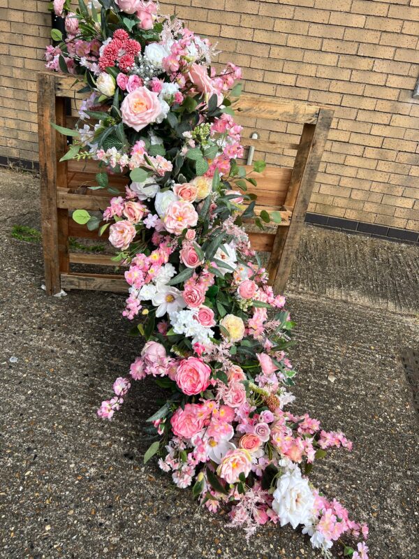 Summer Pink, Peach and Blush Flower Garland