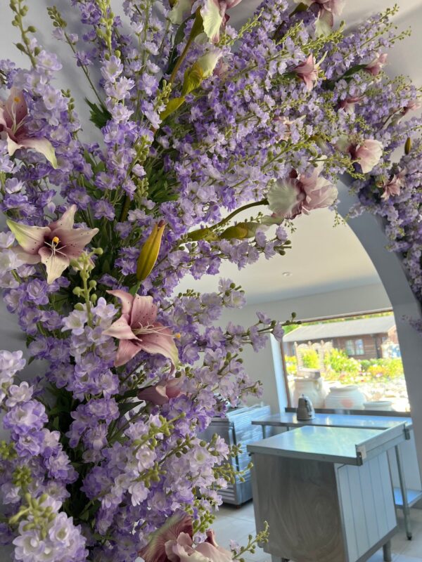 Purple Delphinium Flower Garland - Image 6