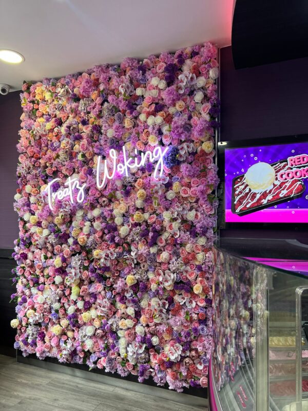 Pink Flower Wall Backdrop