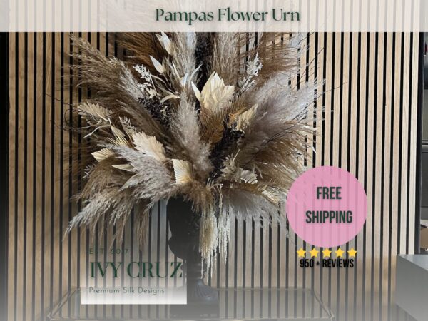 Luxe Pampas Flower Urn