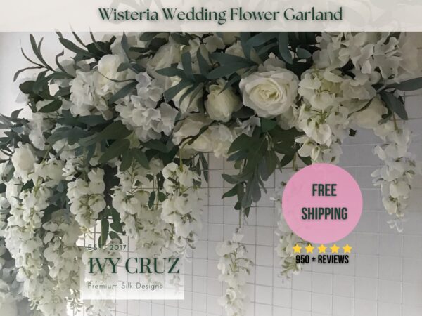 Wisteria Wedding Flower Garland Backdrop Arch Decor