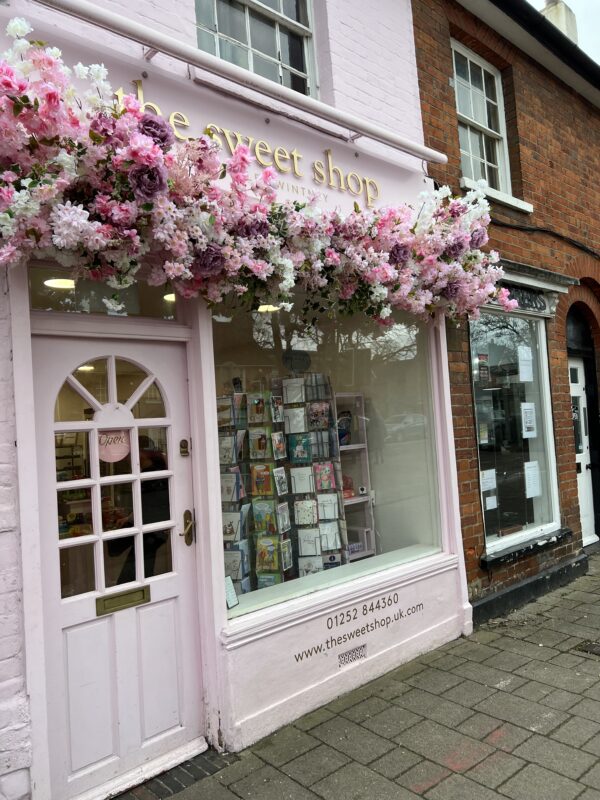 Shop Front Pink Cherry Blossom - Pink Flower Garland