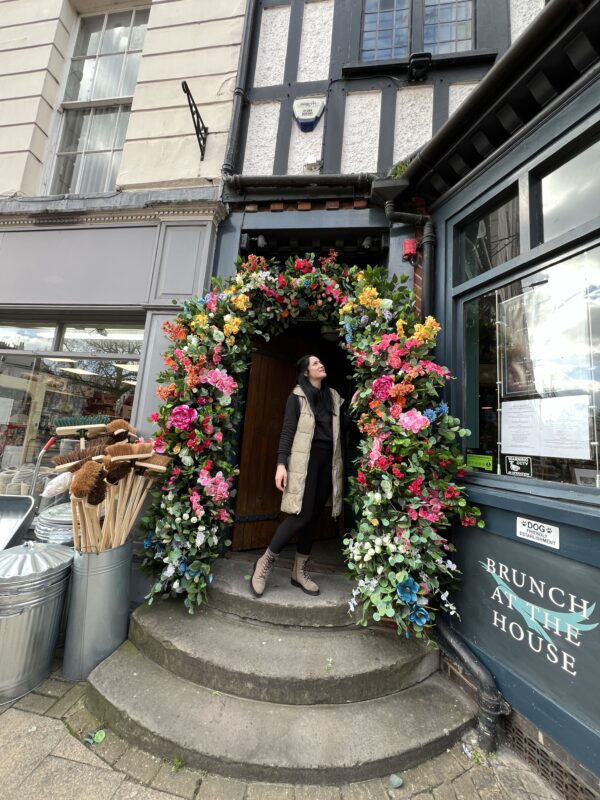 Colourful Shop Front Flower Garland - Image 3