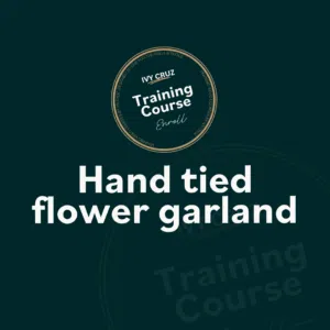Tutorial 3 Hand tied flower garland