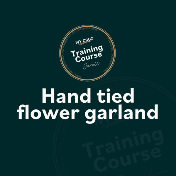 Tutorial 3 Hand tied flower garland