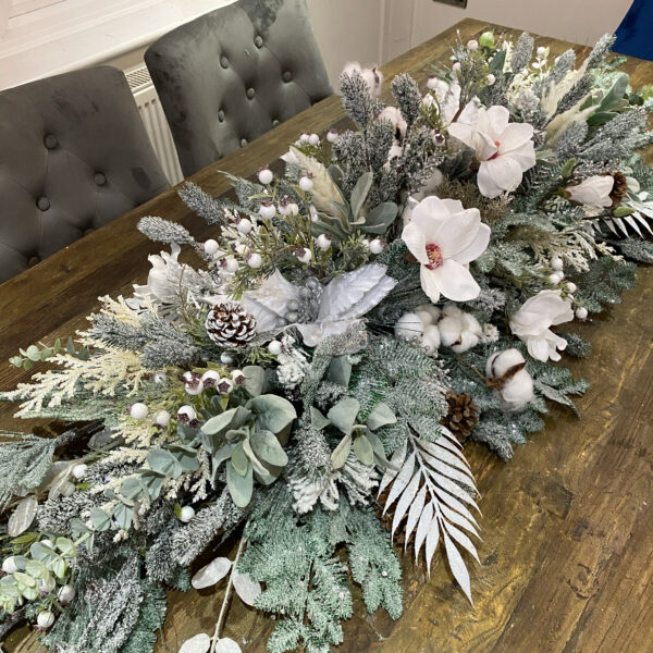 Silver Christmas Centrepiece