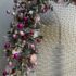 pink Christmas Garland for doorway