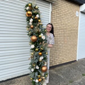 Christmas Garland for doorway decor.