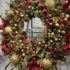 Giant Gold Christmas Wreath