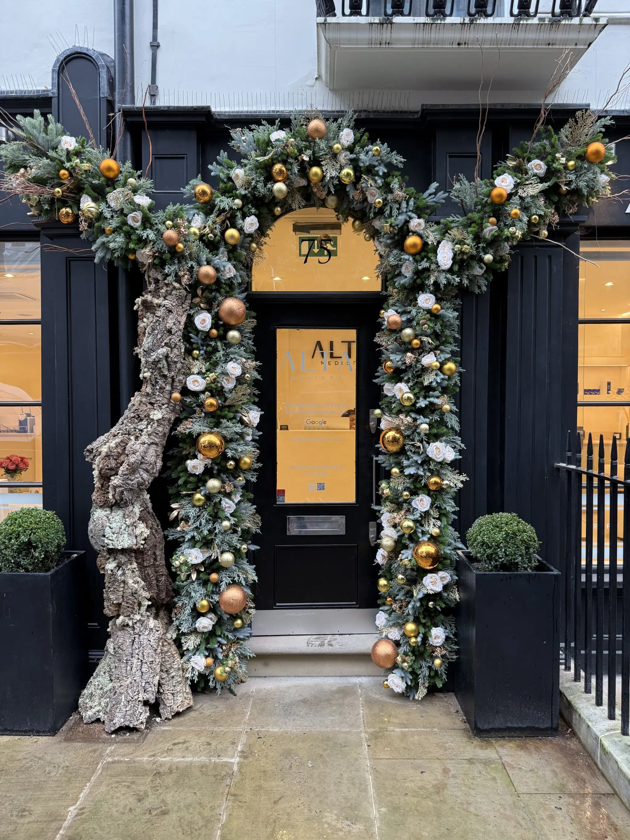 IVY CRUZ Flower Walls, Floral Arrangements | Commercial and Functions christmas doorway flower garland