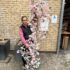 Vintage Pink Flower Garland