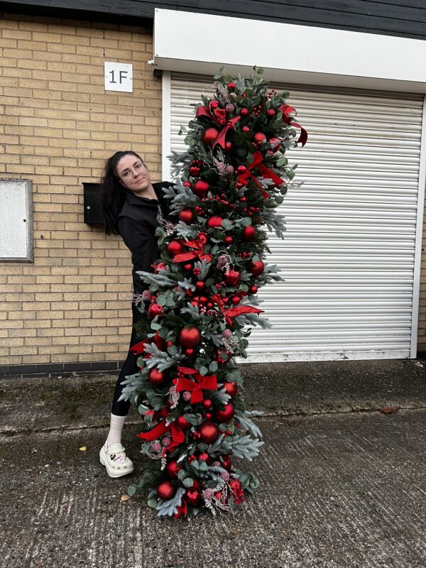 Red christmas garland