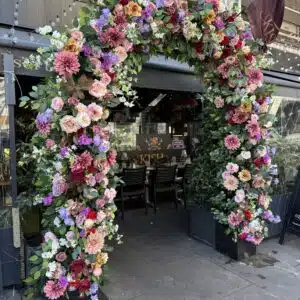 Vibrant Shop Doorway Flower Garland - Artificial Flower Garland