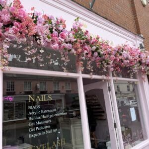 SHOP FRONT Pink Blossom and Rose Flower Garland - Artificial Flower Garland
