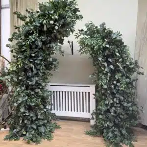 Wedding foliage pillars set