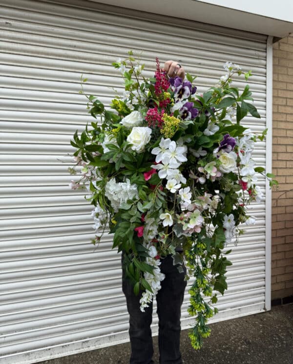 Summer Flower Hanging Basket - Artificial Basket - Image 2