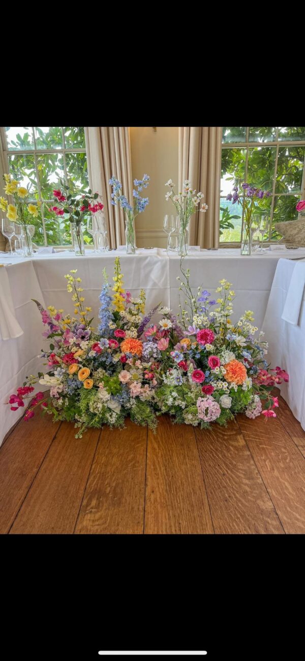 Custom Floor Pieces Wildflower design