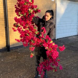 Pink Bougainvillea Flower Garland - Realistic Design - Artificial Flower Garland