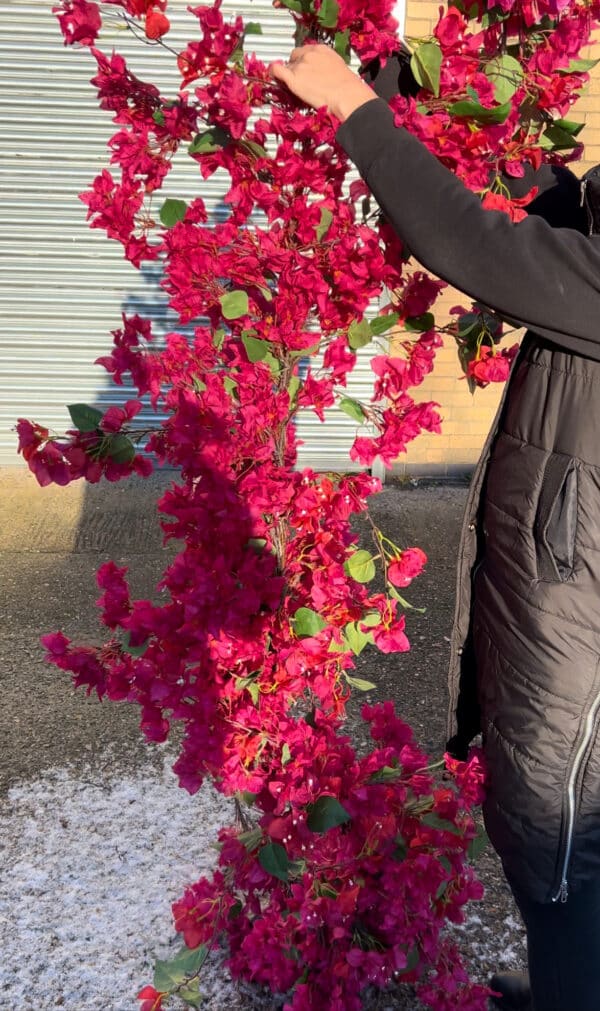 Pink Bougainvillea Flower Garland - Realistic Design - Artificial Flower Garland - Image 3