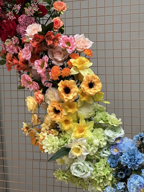 Rainbow Artificial Flower Garland – Vibrant, Handcrafted & Versatile - Image 7