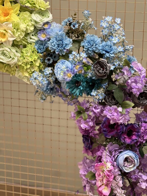Rainbow Artificial Flower Garland – Vibrant, Handcrafted & Versatile - Image 6