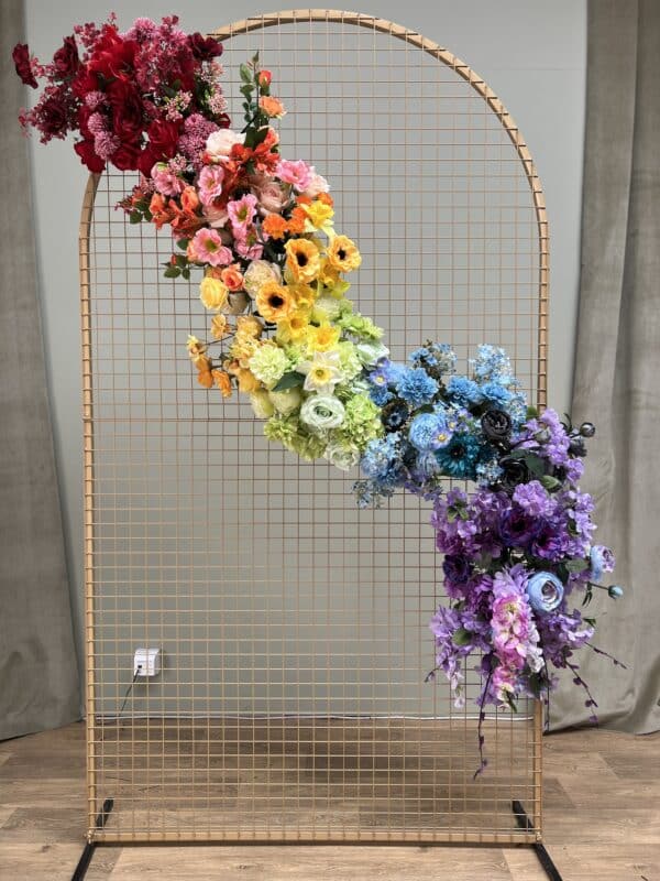 Rainbow Artificial Flower Garland – Vibrant, Handcrafted & Versatile - Image 4