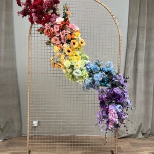 Rainbow Artificial Flower Garland – Vibrant, Handcrafted & Versatile