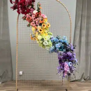 Rainbow Artificial Flower Garland – Vibrant, Handcrafted & Versatile