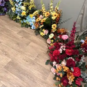 Rainbow Floral Floor Arrangements – Modular 2ft Artificial Flower Displays