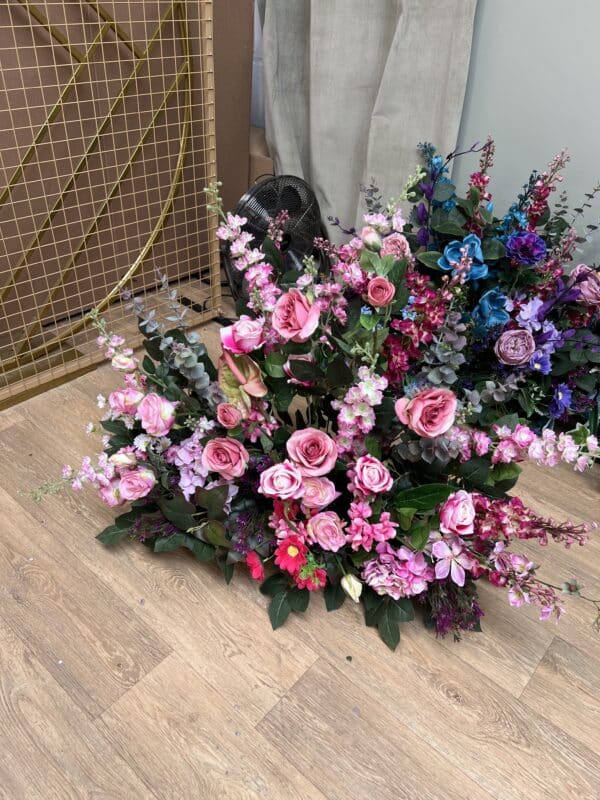 Rainbow Floral Floor Arrangements – Modular 2ft Artificial Flower Displays - Image 4