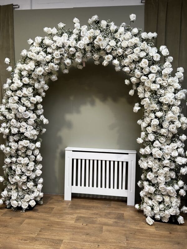 LUXE 3D Flower Arch – Freestanding Silk Floral Display for Weddings & Events - Image 5