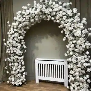 LUXE 3D Flower Arch – Freestanding Silk Floral Display for Weddings & Events