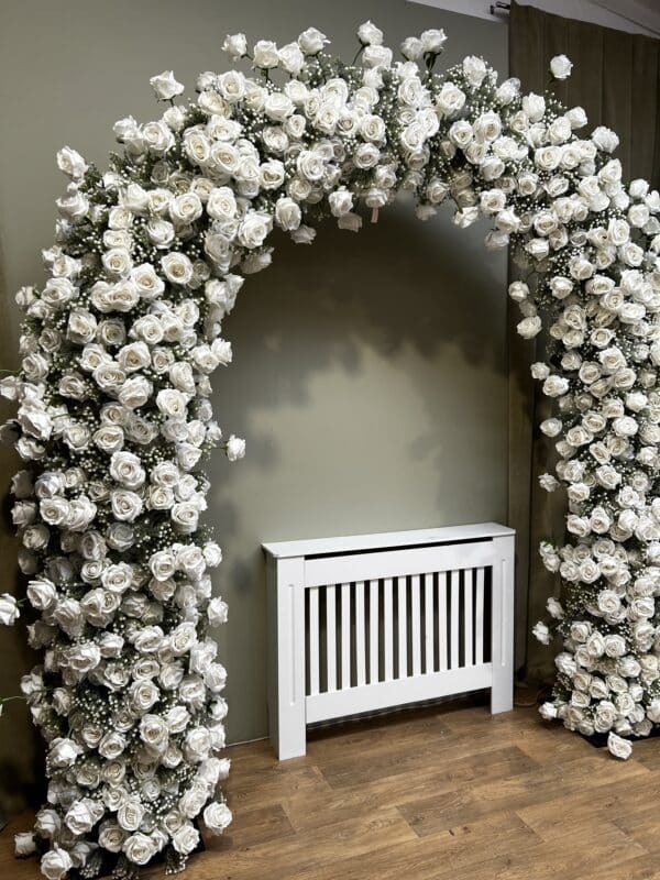 LUXE 3D Flower Arch – Freestanding Silk Floral Display for Weddings & Events - Image 2