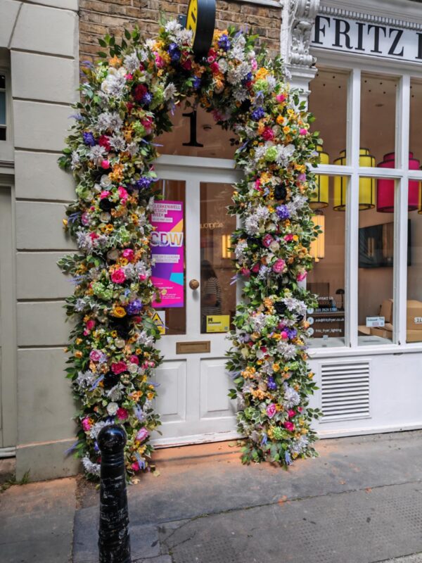 Yellow Doorway Flower Garland - Summer Flower Garland - Image 2