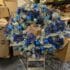 Giant Blue and Silver Christmas Wreath - Garage Door Christmas Wreath