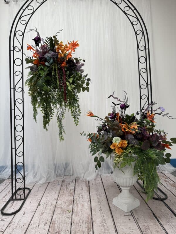 Halloween Flower Basket - Fall Artificial Flower Basket