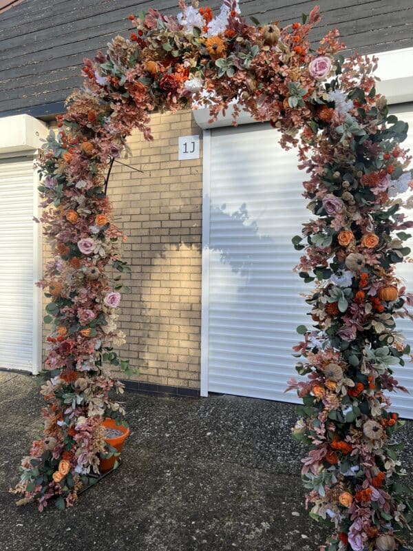 Sage & Tan Fall Flower Garland – Artificial Autumn Garland for Weddings, Events & Home Decor - Image 4