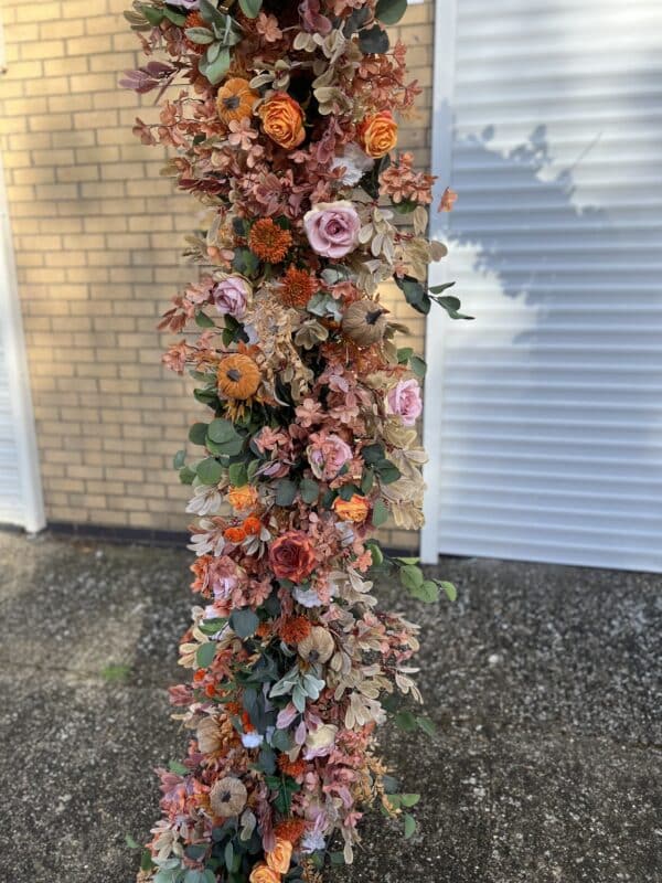 Sage & Tan Fall Flower Garland – Artificial Autumn Garland for Weddings, Events & Home Decor - Image 5