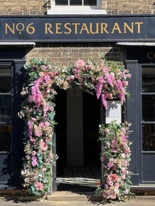 Pink and Purple Doorway Flower Garland Decor - Custom Order 2 x 12 ft garlands
