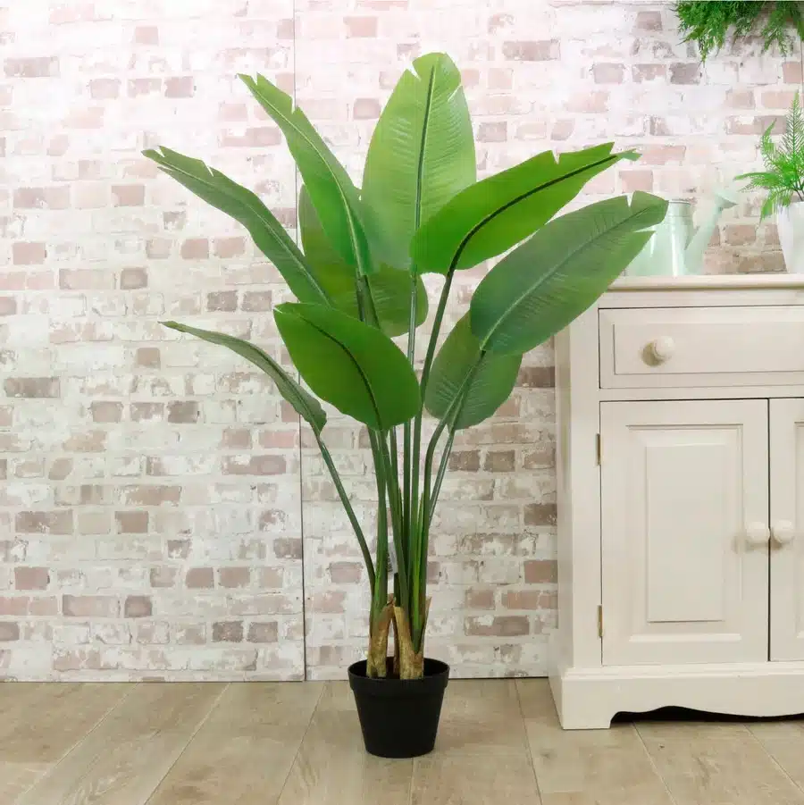 IVY CRUZ Flower Walls, Floral Arrangements | Commercial and Functions Artificial Banana Palm Tree – 120cm Free Standing