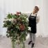 XL Fall - Winter Hanging Artificial Flower Basket