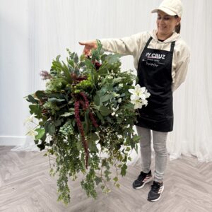 XL Fall Winter Hanging Basket