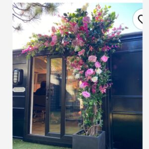 Custom Garland in Antique pinks, pinks and Orange colours