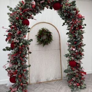 Red Winter Eucalyptus Garland
