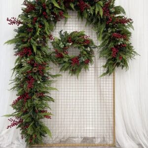 Red Berry Christmas Garland & Wreath Set