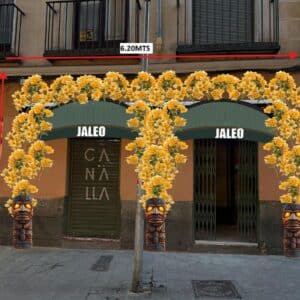 Yellow Bougainvillea garlands